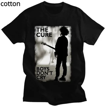 Rock grupa The Cure Boys Dont Cry Grafički majice Muške vintage t-shirt u stilu punk-hop kratkih rukava, gotička majica оверсайз