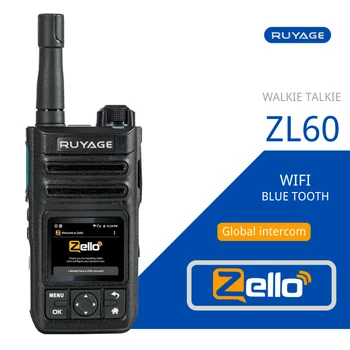 Ruyage ZL60 Zello Prijenosni prijenosni radio 4g Radio Sa Sim Karticom Wifi Bluetooth Professional Snažan Obostrani radio stanica dugog dometa 100 km