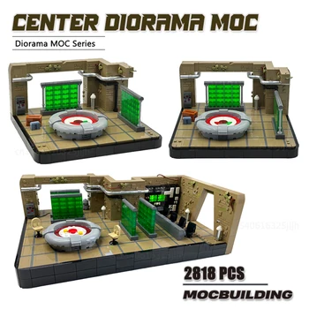 Scena iz filma Diorama MOC, blokovi, Osnovni strateški centar, Tehnološke cigle, montaža svojim rukama, ogledni model, Igračke, Božićne darove