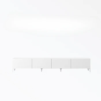 Skandinavski visokokvalitetni bijeli ormar za tv, kombinacija stolići, masivnog drveta, moderna минималистичная mali dnevni boravak
