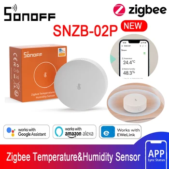 SONOFF SNZB-02P Zigbee Senzor temperature i vlažnosti za pametne kuće Radi sa SONOFF IHost, NSPanel Pro, ZB Bridge Pro, ZBDongle-E