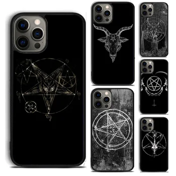 Sotonskih Pentagram Бафомет torbica Za telefon iPhone 15 14 6 7 8 Plus X XS XR SE2020 Apple 11 12 13 mini Pro Max coque