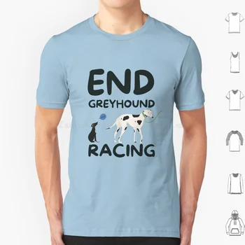 T-shirt End Hrt Racing Velike Veličine od 100% Pamuka End Hrt Racing Anti Racing Free The Hounds Lily dugo nosa Gonič Pas