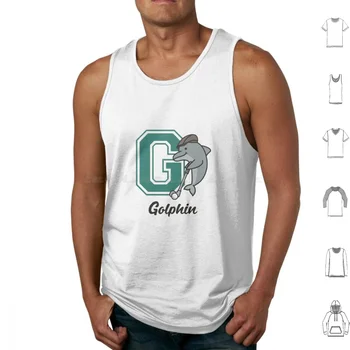 T-shirt Golphin College, majice, prsluk bez rukava, гольфины Dolphins za golf, ljetni гольфины za srednje škole, za muškarce, za žene, Dolphin Golf