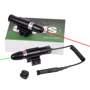 Taktički crveno-zelena spot laserski ciljnik za pričvršćivanje Пикатинни na šinu 11 mm/20 mm Sa daljinskim prekidačem za lovački nišan od страйкбольной puške