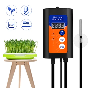 Termostat za toplinske podnoj 5-42 ° C Digitalni regulator temperature 230 v Za klijanje sjemena biljaka i pet topliji za tople grijanja