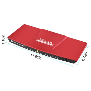 TESmart HDMI Splitter 2X8 Kartica za snimanje videa 36 bita Full HD HDCP 1.4 EDID 2in 8out Adapter Аудиопереключателя 4k30hz HDMI Splitter