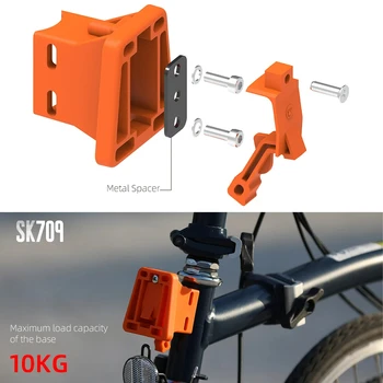 Torba-adapter za prednja amortizera bicikla Rhinowalk, Otporna na visoke temperature, sa dvije fiksne izdržljiv 3 rupama, Preklop Prednja Košarica za bicikl, Prilagođava
