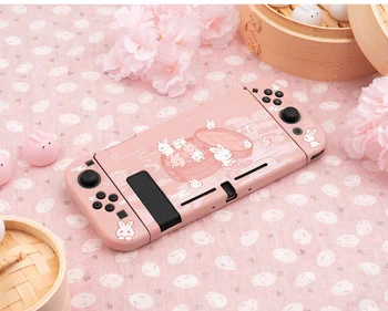 Torbica Funda za Nintendo Switch, zaštitna torbica Kawaii Pink Bunny za Switch, torbica za kontroler JoyCon, pribor za NS Switch.