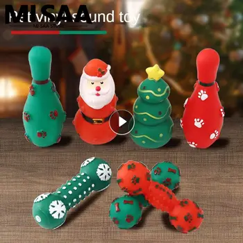 Udoban Božićni igračke za psa, jedinstvene пищащие artikli, Čvrste Gumene igračke, vrlo izdržljiva Božićni poklon za pse, povoljno