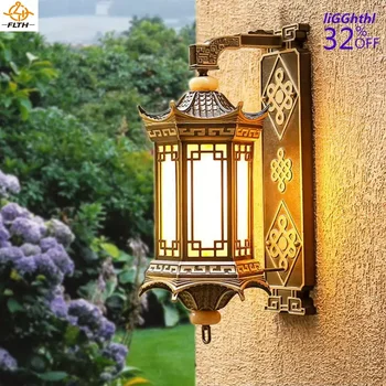 Ulični zidne lampe, brončane led svjetla, klasični vodootporan retro-lampe za uređenje doma balkona, Гардерные svjetiljke