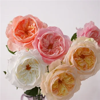 Umjetno cvijeće Grane lateks ruža True Touch Imitacija nakita dnevni boravak Julija Austin Ruža Lažno Cvijet biljka