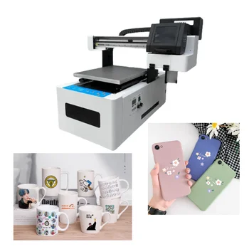 UV 4050 15 cm 19 cm UV DTF Flatbed Printer Šarene Digitalni Tiskarski Stroj velikih formata, UV-Pisač Za Drvene Plastičnog Stakla