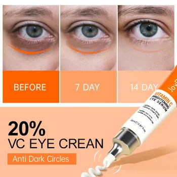 Vitamin C Krema Za Oči Protiv Tamnih Krugova Uklanja Vrećice Ispod Očiju, Natečenost Zaglađuje Bore, Zaglađuje Fine Linije Za Njegu Kože Oko Očiju Ljepota Zdravlje
