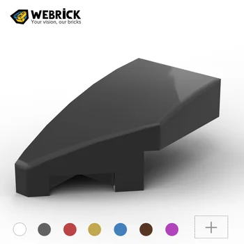 Webrick 100PC 29120 V-zakrivljena ploča veličine 1x2 mm Prikuplja čestice, blokovi, dogovor, high-Tech rezervni dijelovi, Edukativne igračke