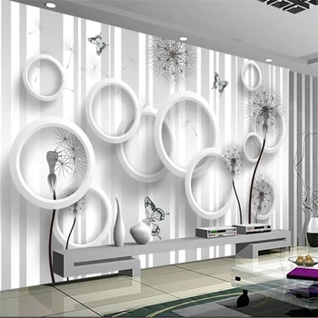 wellyu papel de parede para quarto Prilagođene wallpaper HD jednostavan maslačak 3D TV pozadina papel pintado papel parede