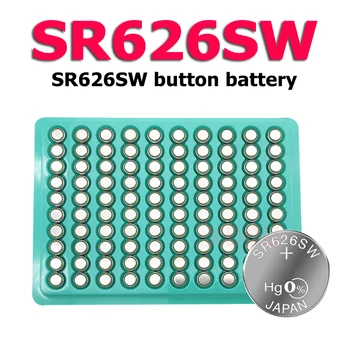 XDOU Visokokvalitetna gumb baterije AG4 377A LR626 SR626SW za sat elektronski satni mehanizam Pokloni
