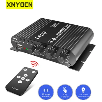 Xnyocn LP-838 Mini Audio HiFi Bluetooth Kompatibilan Pojačalo snage klase D Tpa3116 Digitalno pojačalo 50 W * 2 Kućnog audio Auto USB/AUX-IN