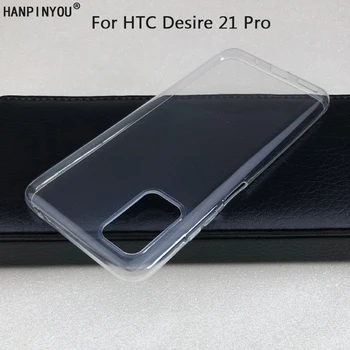 Za HTC Desire 21 Pro Desire21 Pro Novi ultra-tanki Mekana Silikonska TPU Gel Prozirni Poklopac Za Zaštitu Fotoaparata poleđina