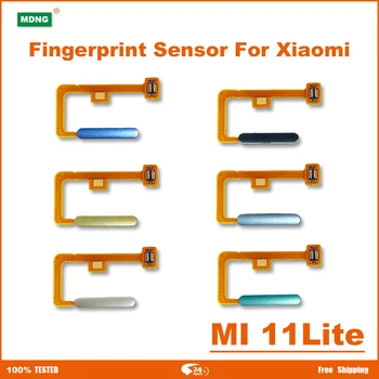 Za Xiaomi Mi 11 Lite Gumb za napajanje senzor otiska prsta Fleksibilan kabel Rezervni dijelovi za popravak