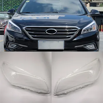 Zamjena leća automobilskih farova Prednji poklopac auto poklopca za Hyundai Sonata 2015 2016 Poklopac svjetla Svijetle kape абажуров