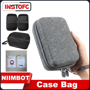 Zaštitna torba Torba za zaštitu od pada Radiouredaj ručke za nošenje omogućuju zatvarač za pohranu Bijela, Siva, Crna kutija za role термоэтикетки Niimbot D11 D101 D110