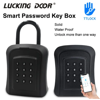 Zidni sef s pametnim ključem, otpremnice dvorac, vanjski Vodootporan IP65 sef, lozinka, sigurnost, Bluetooth TTlock, program za otključavanje protuprovalnog kutije
