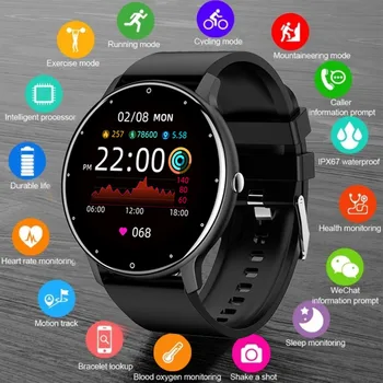 ZL02D Gospodo pametne satove s punim zaslonom osjetljivim na dodir, sportski fitness tracker IP68, vodootporni pametni Bluetooth sat za muškarce i žene, smartphone 2023 godine izdavanja