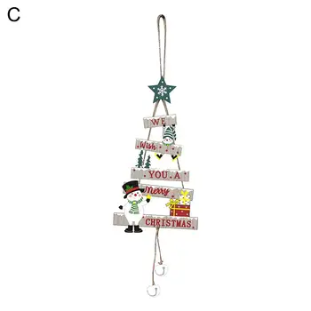 Čvrst drveni Božićno ovjes Božićno ovjes na pertla Trajan ukras za vješanje na božićnog drvca, Božićni Smještaj za zabavne