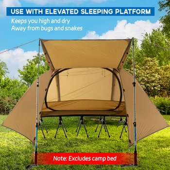 Šator za 1 osobu, jednostavno double-layer šator za pješačenja, može se koristiti s optimizam spavaće platforma, preklopni na 4 sezone