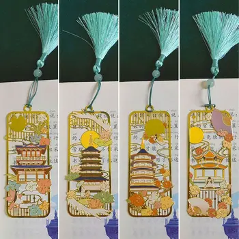 Šuplja Пустотелая Oznaka Fin Palace Serije Metalni Marker Stranice Knjige U Kineskom Stilu S četkom-karticu
