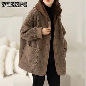 Ženska zimska jakna, kaput, ženska majica sa kapuljačom, slobodno kaput s kapuljačom, odjeća sa pamučnom postavom