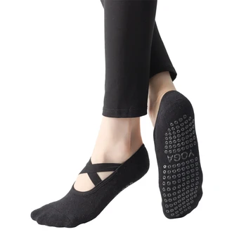 Ženske prozračna čarape za joge s ručnikom, silikon нескользящий zavoj, čarape za pilates, ženske pamučne čarape za bavljenje balet, ples, fitness