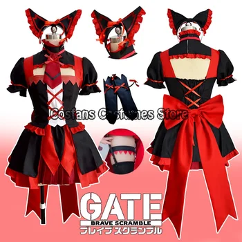 Маскарадное haljina GATE Rory Mercury, majice s kratkim rukavima, suknja, uniforma, odijelo anime za косплея, карнавальное haljina za Noć vještica, сшитое na red