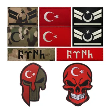 Нашивка zastavu Turske, vezene светоотражающая turska taktički povez na ramena, ikona, Aplika, нашивки s vezom na odjeći