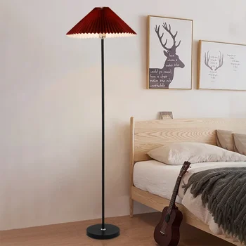 Плиссированный podna lampa u stilu Ins, Kreativni skandinavski svjetlo, Luksuzni kauč za dnevni boravak, Mali kutak podna lampa za spavaće sobe
